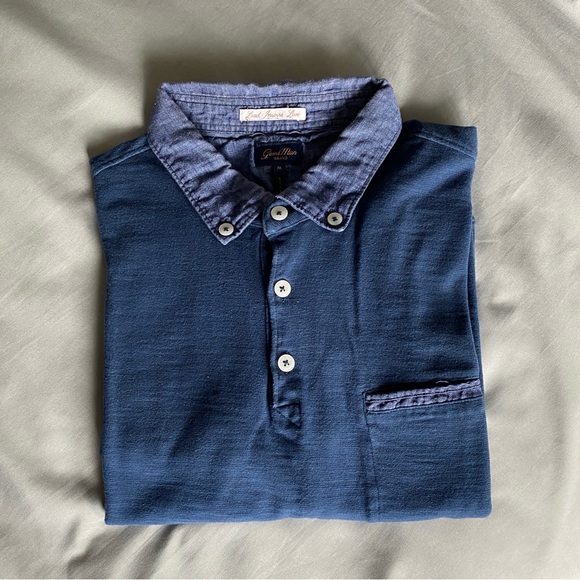 Good Man Brand Other - Good Man 3 button polo shirt short sleeve mens medium, Blue